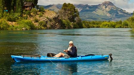 Kayak ATLANTI-KAYAKS ANGLER 4,30 Con timón y pedalera, con 1 Remo