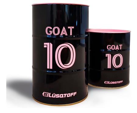 Set Yerba y Azucarera Lusqtoff GOAT 10 Messi 250g Negro y Rosa