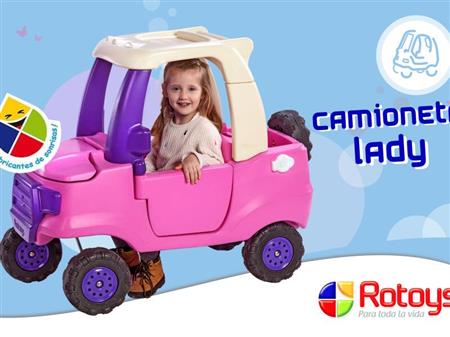 Camioneta ROTOYS LADY 4x4 2059 Con Caja Trasera
