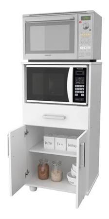 Mueble MOSCONI EXPRESS 10159 Porta Microondas 2 Puertas Con Grill Blanco
