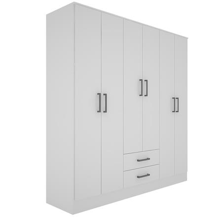 Placard ORLANDI 3502 6 Puertas 2 Cajones color Blanco