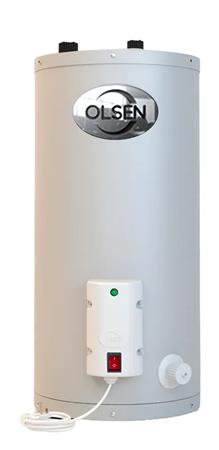 Termotanque Eléctrico OLSEN TEV80G 80 Lts Conex Superior colgar o apoyar Gris