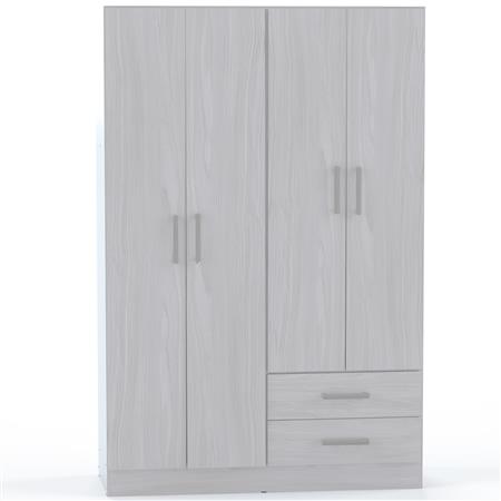 Placard ORLANDI 3524 4 Puertas 2 Cajones color Jacaranda
