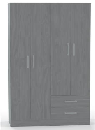 Placard ORLANDI 3526 4 Puertas 2 Cajones color Linosa