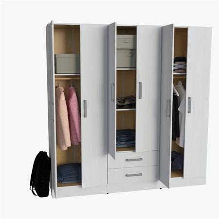 Placard ORLANDI 3506 6 Puertas 2 Cajones color Linosa