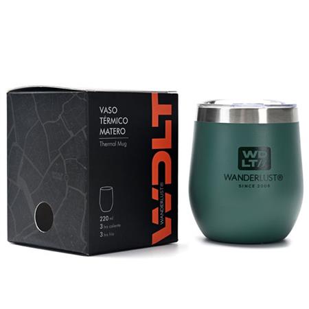 Vaso Matero WANDERLUST 37109 con tapa 220ml verde
