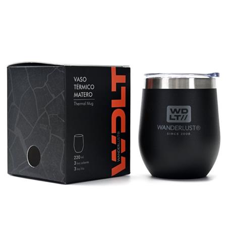 Vaso Matero WANDERLUST 37109 con tapa 220ml negro