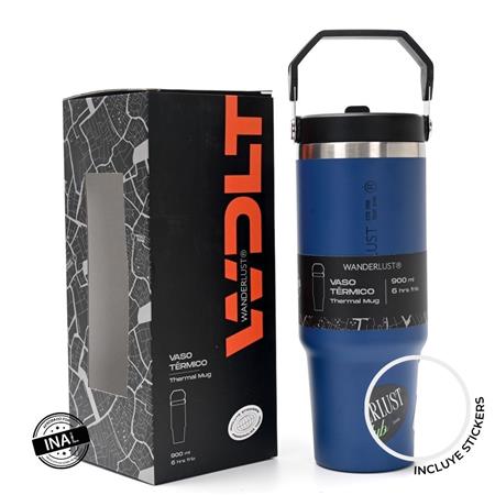 Vaso Térmico WANDERLUST 39422 con pico 900ml azul