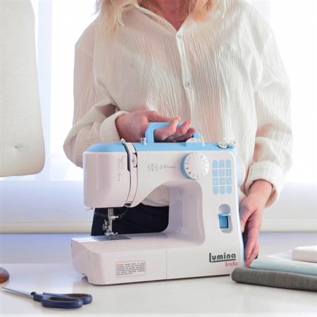Máquina de Coser LUMINA LINDA 12 Diseños de Puntada Turquesa