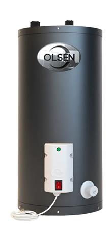 Termotanque Eléctrico OLSEN TEV80N 80 Lts Conex Superior Colgar o apoyar Negro