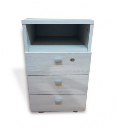 Cajonera PLATINUM 525 Rodante 3 Cajones Gris Andino