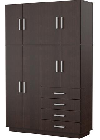 Placard MOSCONI DAKAR PLUS 56603 214×140×46 cm 8 Puertas Wengue
