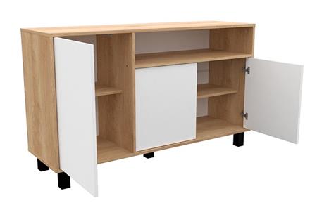 Vajillero MOSCONI 56920 Doors Nebra Natural/Blanco 130 129×77×40 cm