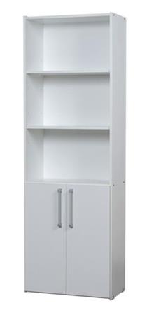 Blibioteca  RICCHEZZE MESINA 5 Espacios 2 Puertas Blanco 