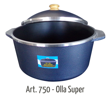Olla ETERNA SUPER 750 Antiadherente 7.5 Lts Gris