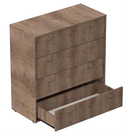 Cómoda MOSCONI NATURE 80798 4 Cajones Nebraska Gris 