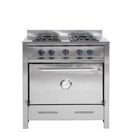 Cocina GASTROEQUIP 003/29 Industrial 4 Hornallas 80 cm