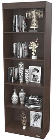 Biblioteca MOSCONI DAKAR 81048 181X60X29 Con Estantes Wengue