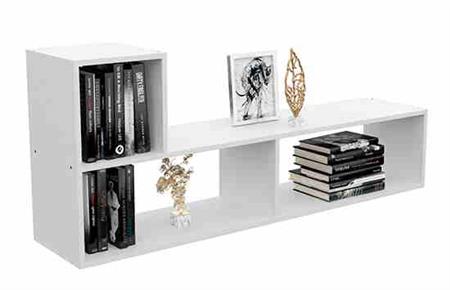 Modulo Rack MOSCONI En L 81014  57x136x30 Blanco