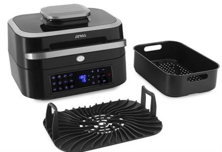 Freidora ATMA 94FR901DP De Aire Y Grill Digital 6.3 Lts 1600w Negro 