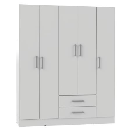 Placard ORLANDI 3512 5 Puertas 2 Cajones color Blanco