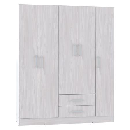 Placard ORLANDI 3514 5 Puertas 2 Cajones color Jacaranda