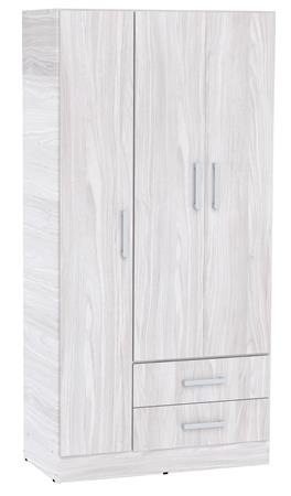 Placard ORLANDI 3534 3 Puertas 2 Cajones color Jacaranda