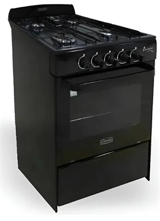 Cocina LA MAGICA BIANCA Negra Eco Multigas 56cm
