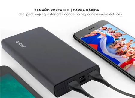 Cargador Portátil GADNIC BC000058 Metalico 15000 mAh