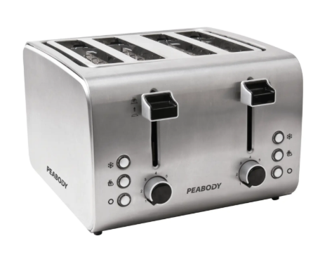 Tostadora PEABODY PE-T8520 4 ranuras 1600w