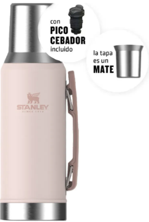 Termo STANLEY mate system 1.2 litros rosa