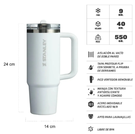 Vaso STANLEY Quencher Protour Flip Straw 887ml
