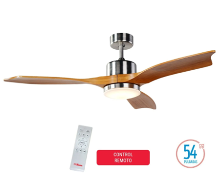 Ventilador LILIANA VTHM601 de techo c/luz  52" 6 vel