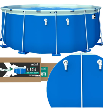 Pileta PELOPINCHO Xl PXLRD14 lona 14000 Litros + escalera