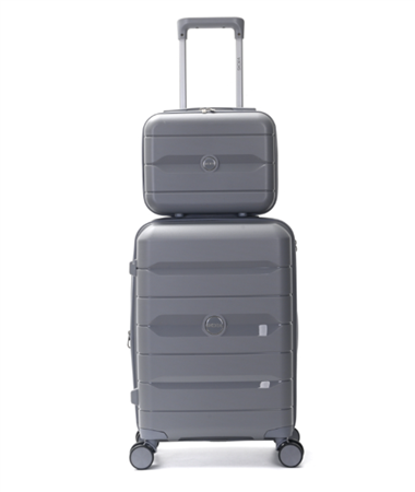 Set Valijas SKORA 39764 Hard Abs Beauty Case 20" Y 14" gris