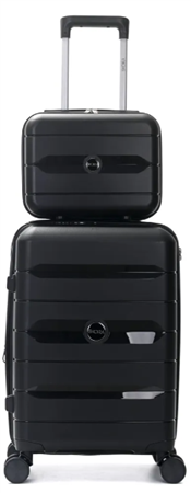 Set Valijas SKORA 39758 Hard Abs Beauty Case 20" y 14" negro