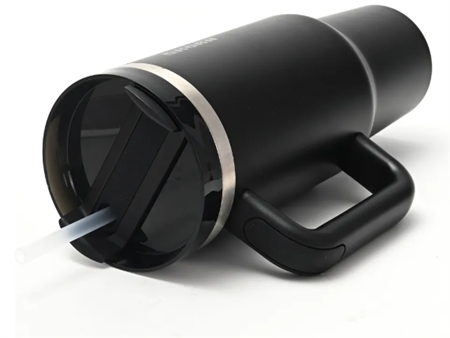 Vaso térmico SKORA 37127 con bombilla y tapon nube 1200ml negro