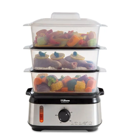 Vaporera LILIANA AV925 naturalChef 3 niveles 950w