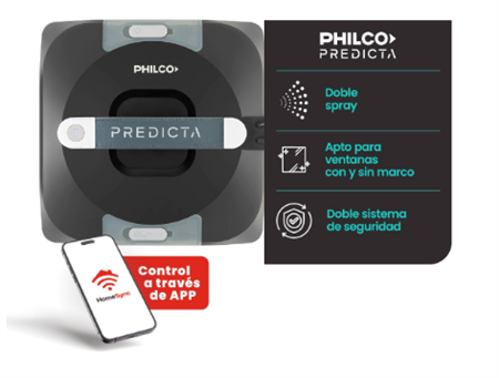 Aspiradora PHILCO PHRLV703PI robot limpia ventanas predicta