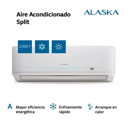 Aire Acondicionado ALASKA AS26WCAU Split 2700W F/C