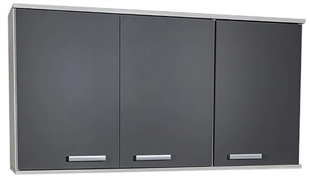 Alacena PLATINUM 3037 bco/gris grafito 120cm