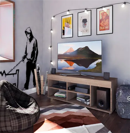 Rack FIPLASTO TV8017 tv/led 55" roble kendal/roble denver