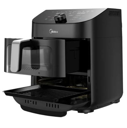 Freidora de aire MIDEA AF-D211BAR1 sin aceite 2 zonas 11 litros