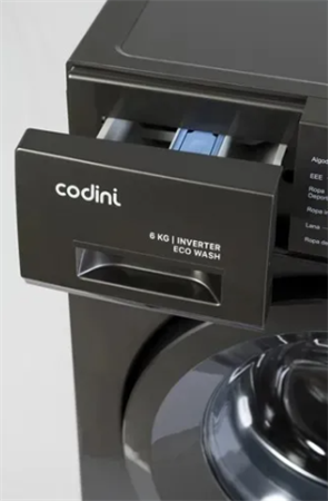 Lavarropas CODINI ECO WASH 6010 automático inverter 6kgs