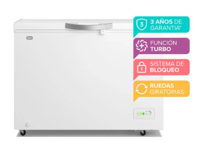 Freezer horizontal GAFA FGHF300B-L función turbo 316L blanco