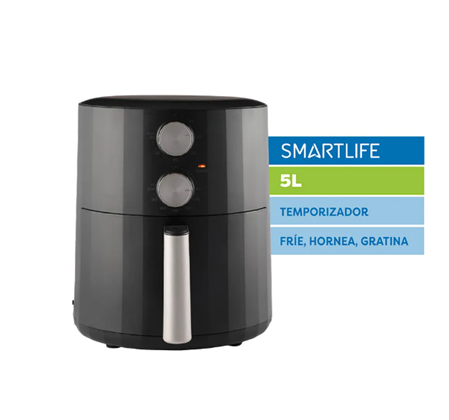 Freidora de Aire SMARTLIFE SL-AF0050MB manual 5Lts