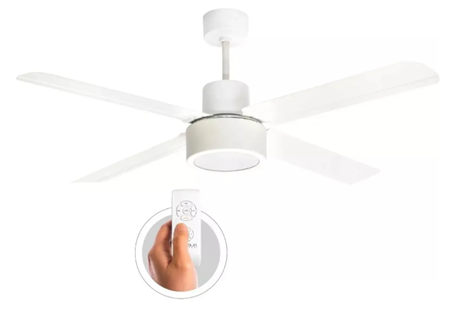 Ventilador PROTALIA 3418 De Techo control remoto blanco