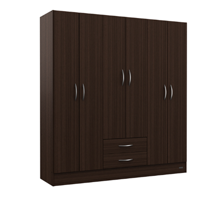 Placard MOSCONI 57080 26 Pack 6 puertas chocolate
