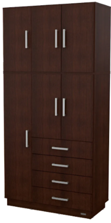 Placard MOSCONI 56603 DAKAR PLUS 6 puertas color wengue