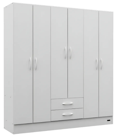 Placard MOSCONI 57064 26 ECO PACK 6 puertas color blanco